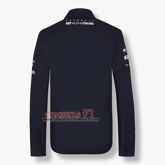 Camiseta Alpha Tauri F1 Negro Manga Larga